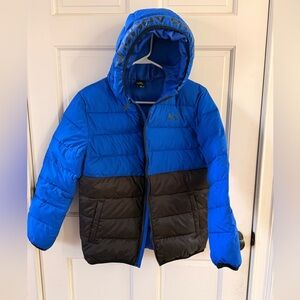Under Armour Kids Two-Tone Blue and Black Puffer Jacket